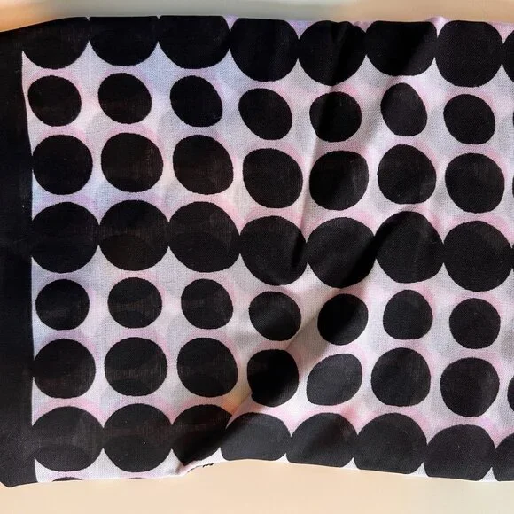 NEW Kate Spade scarf - black and white dots - Picture 2 of 3